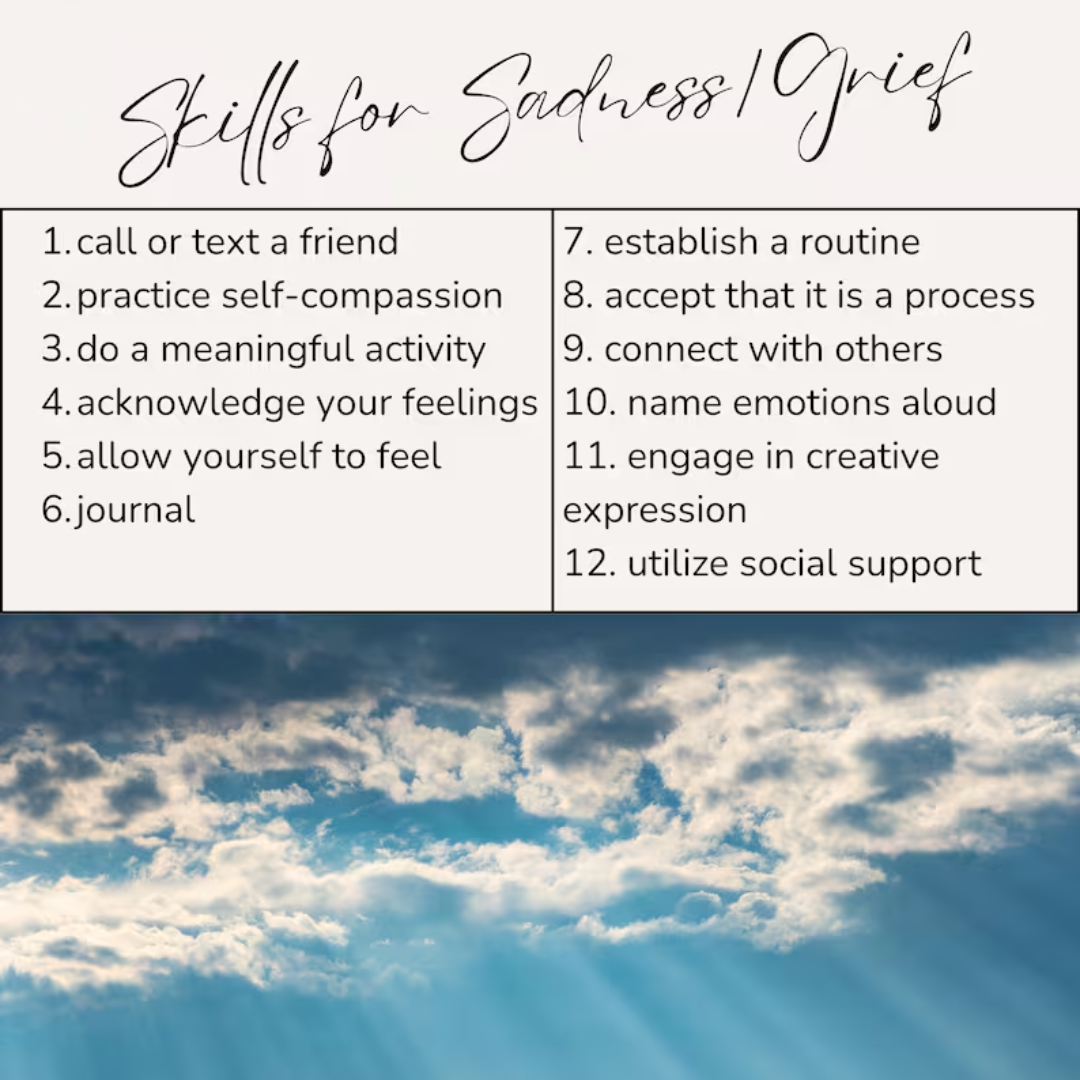 Coping Skills Wheel: Coping Strategies Printable Poster and Tool for Anxiety, Anger, Sadness (Digital Download)