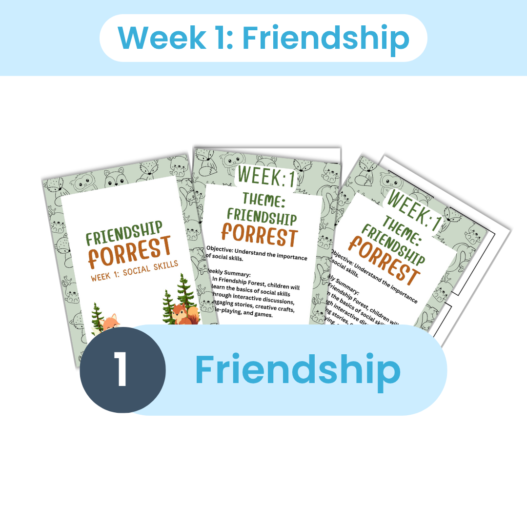 8-Week Social Skills activities and Curriculum Bundle| Friendship, Emotions, Cooperation, Conflict Resolution activities bundle, Apology