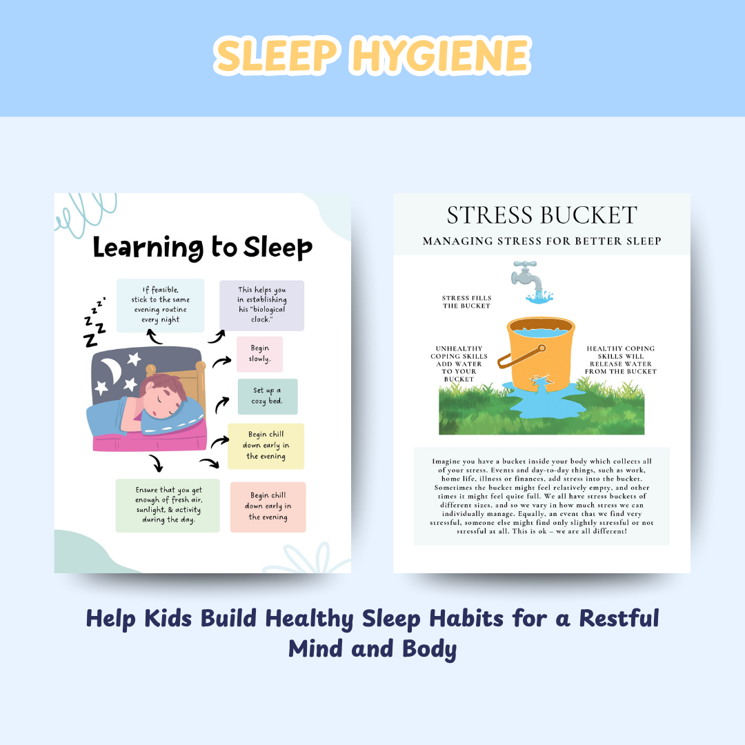 Life Skills Bundle for Kids & Teens, Calming Techniques, Anger Management, Growth Mindset, Assertive Communication, Sleep Hygiene, Daily Routine