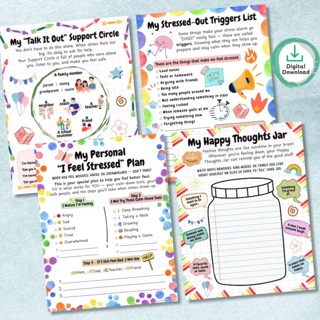 Feeling Toolkit for Kids, Help Kids Stay Calm with Fun Calming & Coping Activities, DBT Cards, Calm Down Strategies