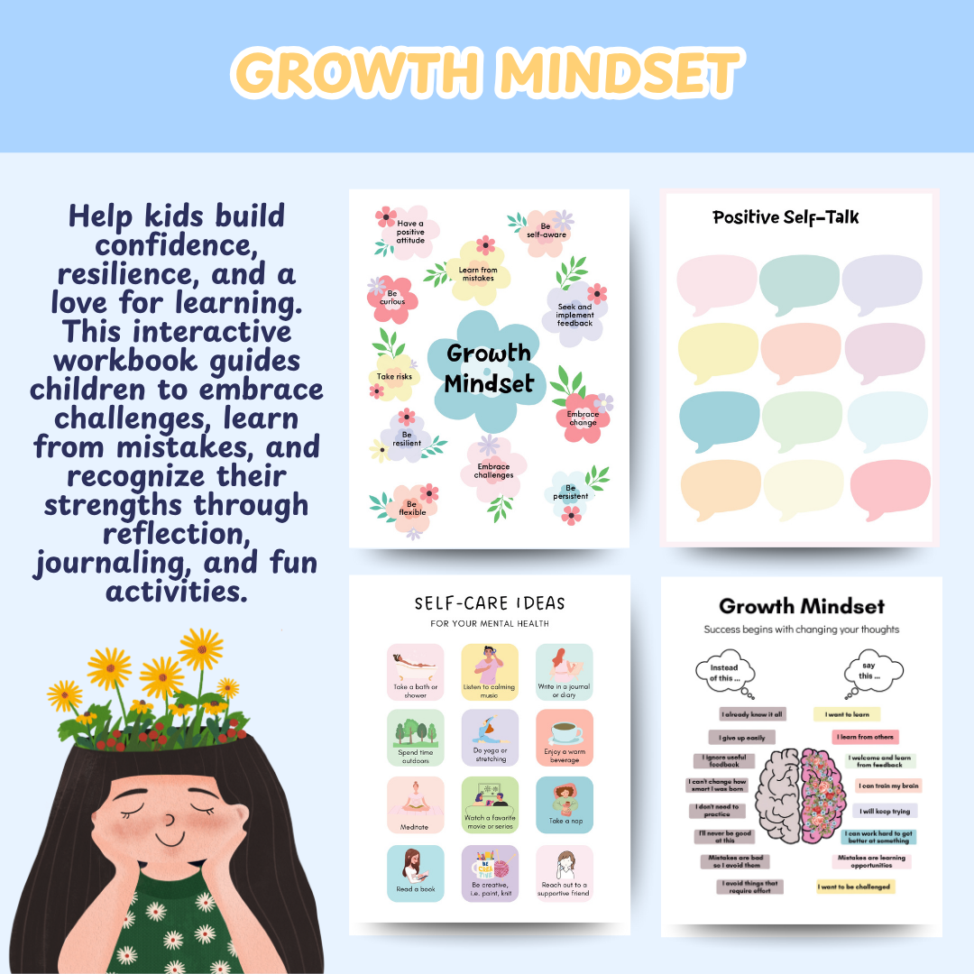 Life Skills Bundle for Kids & Teens, Calming Techniques, Anger Management, Growth Mindset, Assertive Communication, Sleep Hygiene, Daily Routine