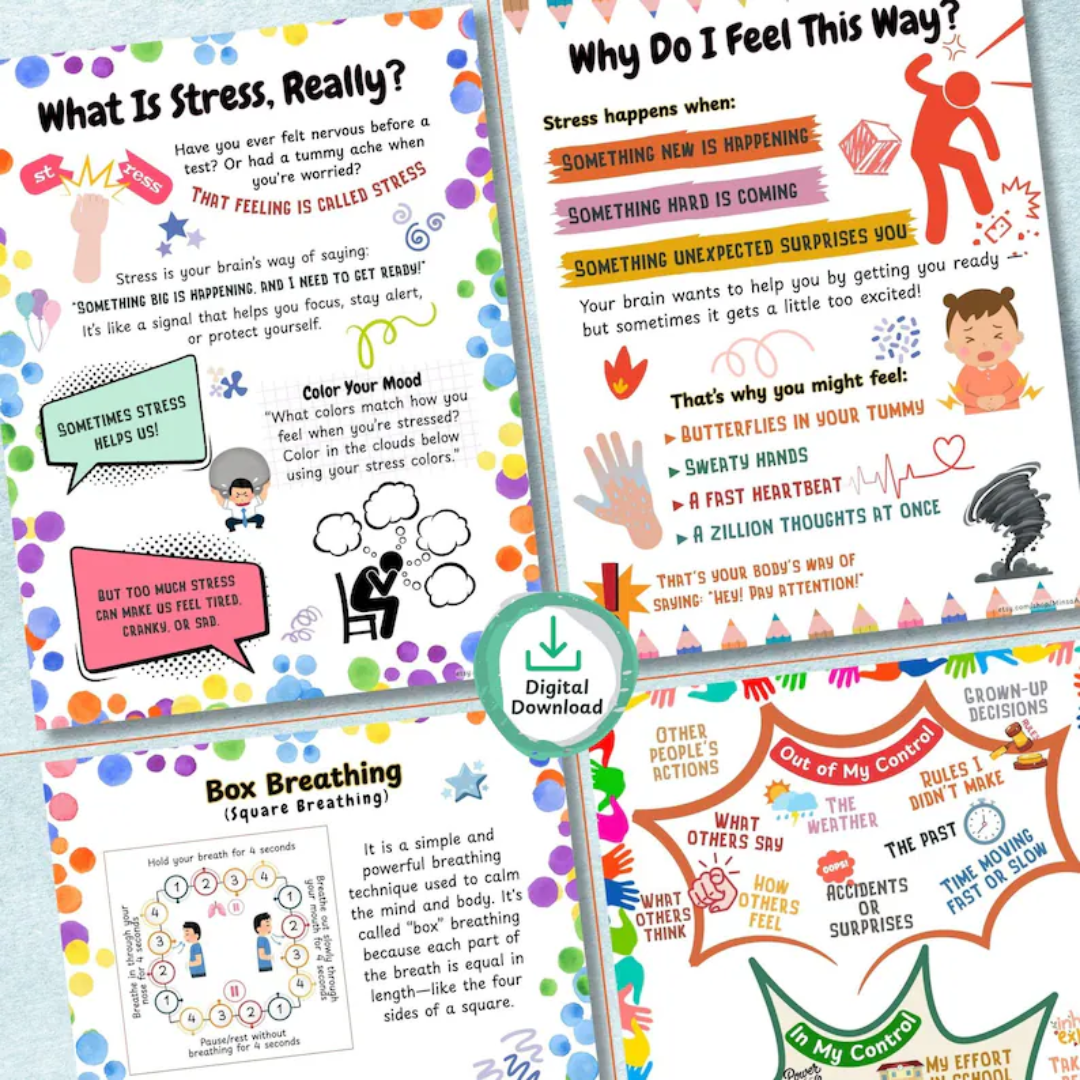 Feeling Toolkit for Kids, Help Kids Stay Calm with Fun Calming & Coping Activities, DBT Cards, Calm Down Strategies