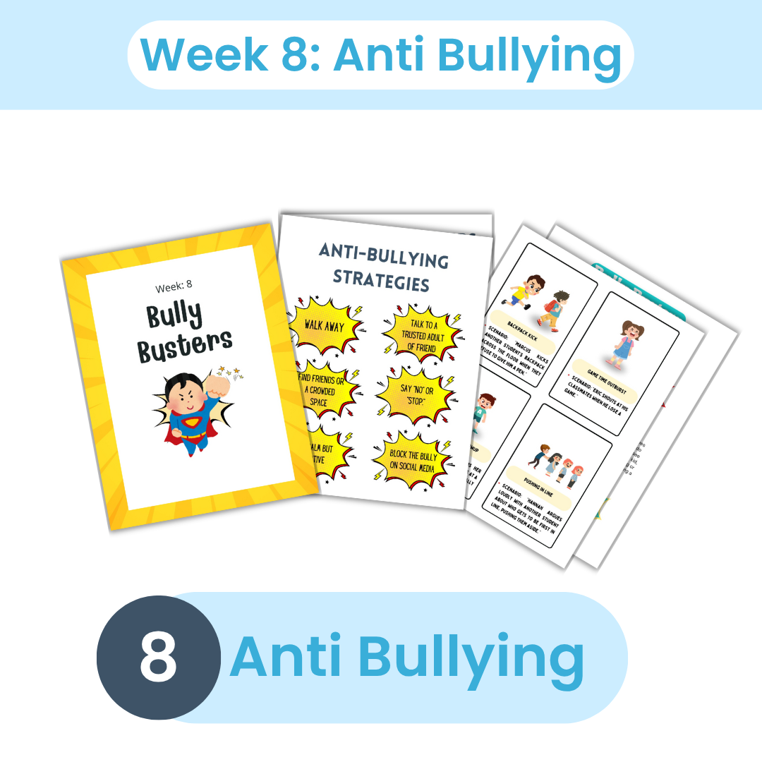 8-Week Social Skills activities and Curriculum Bundle| Friendship, Emotions, Cooperation, Conflict Resolution activities bundle, Apology
