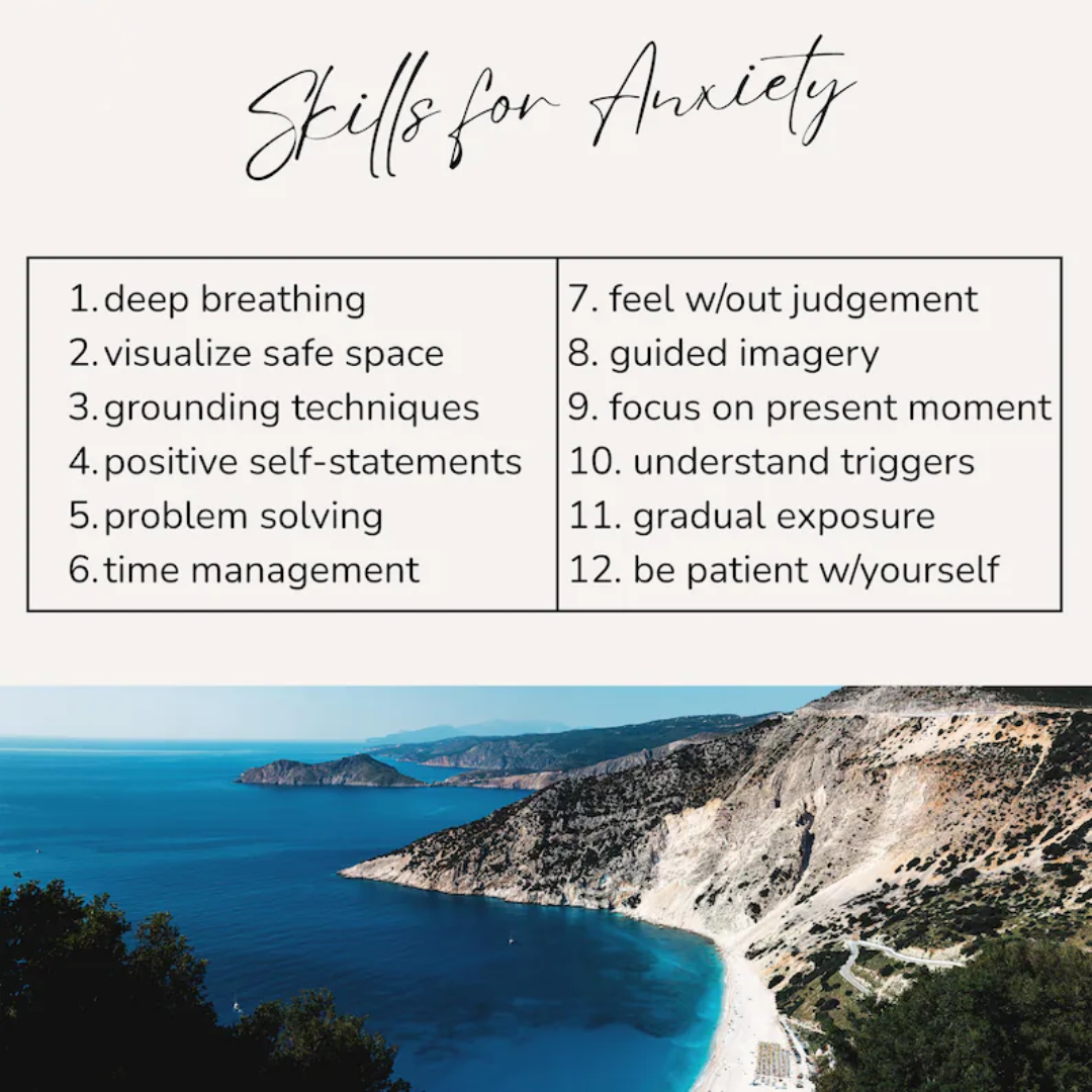 Coping Skills Wheel: Coping Strategies Printable Poster and Tool for Anxiety, Anger, Sadness (Digital Download)