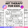 Art Therapy for Kids, Worksheets for Emotional Regulation, SEL Activities, Coping Skills, Stress Relief