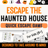Halloween Escape Room for Kids Class Party Game - DIY Halloween Group Activity Puzzle Mystery - Quick Escape Haunted House for Age 8-13 PDF