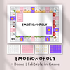 Emotionopoly SEL Game | Feelings Board Game for Kids  | Emotions Activity for Counseling, SEL, Homeschool | Emotional Intelligence Game
