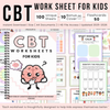 Kids CBT Worksheets, Cognitive Behavioral Therapy Activities for Children, Printable Mental Health Counseling Tools, Emotional Regulation