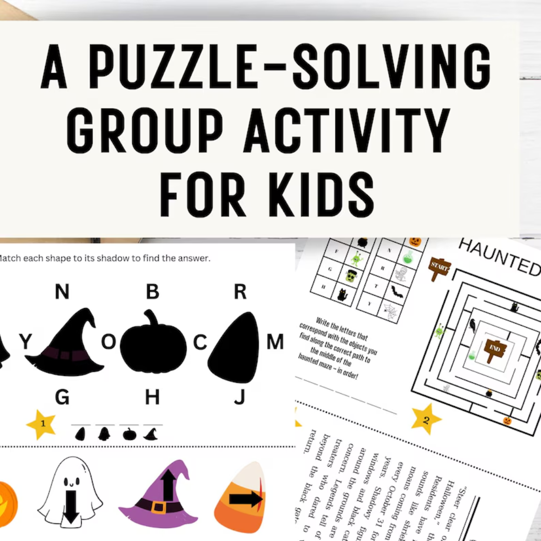 Halloween Escape Room for Kids Class Party Game - DIY Halloween Group Activity Puzzle Mystery - Quick Escape Haunted House for Age 8-13 PDF