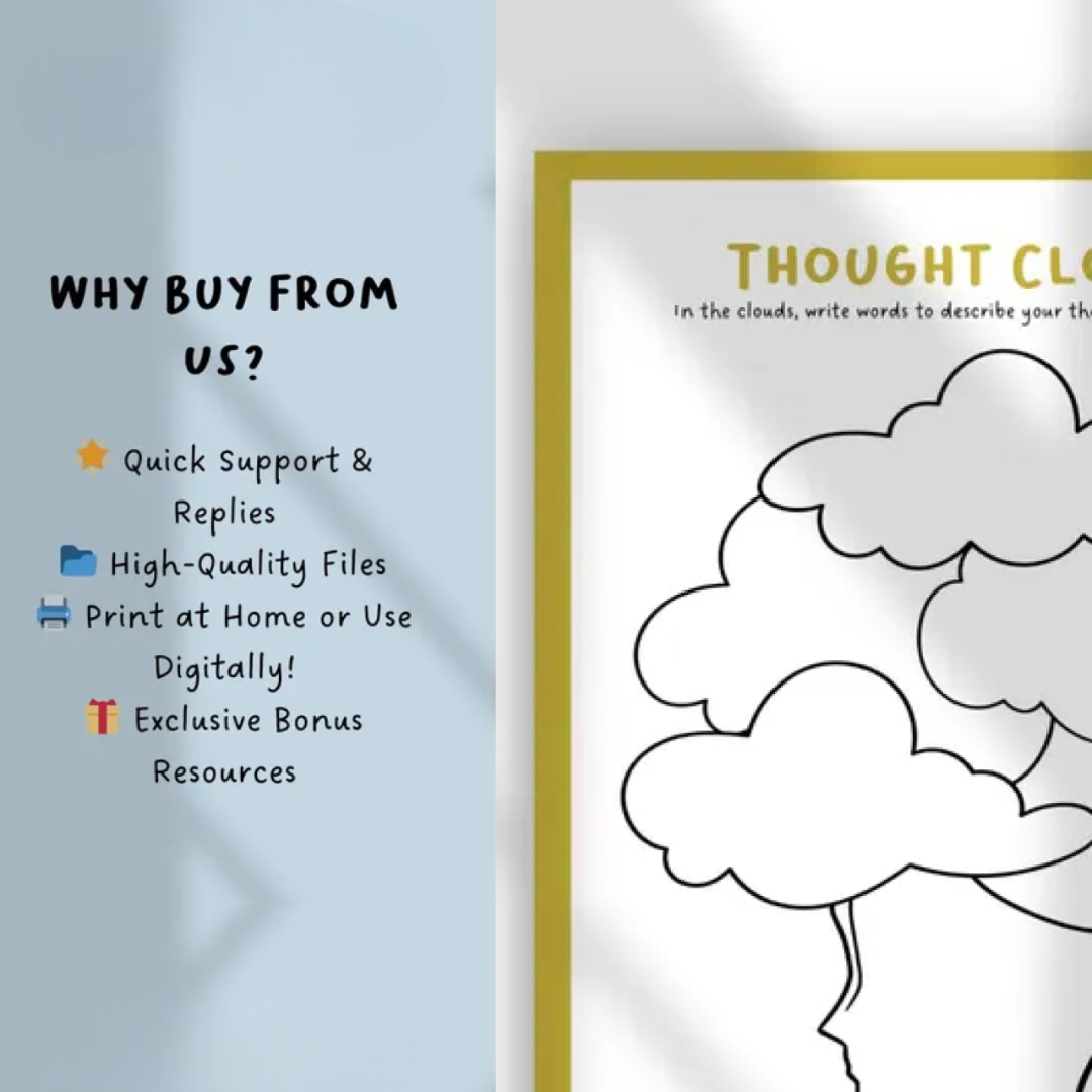 Positive Self-Talk & Gratitude Activities | SEL Journal Prompts for Kids | Growth Mindset Worksheets | Daily Affirmation Thankful Practice