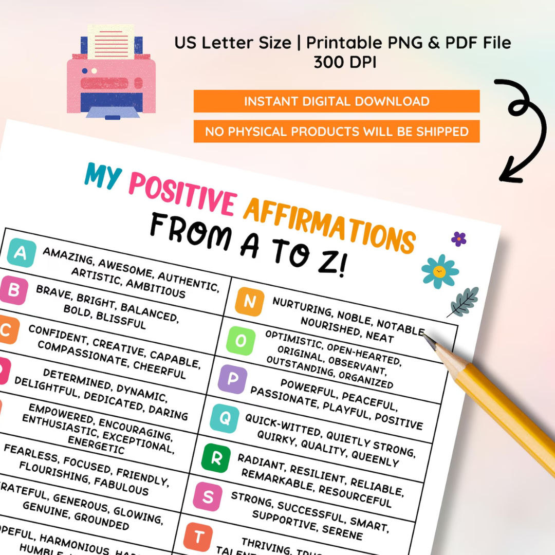 Self-Esteem Worksheet Bundle: Mental Health Activities for Kids & Teens