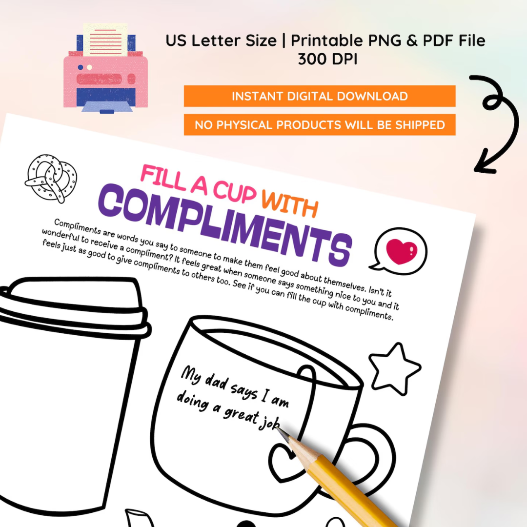 Self-Esteem Worksheet Bundle: Mental Health Activities for Kids & Teens