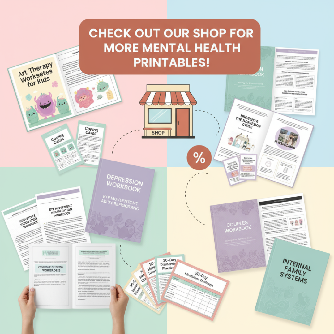 Art Therapy Worksheets for Kids: Feelings, SEL, DBT (PDF)